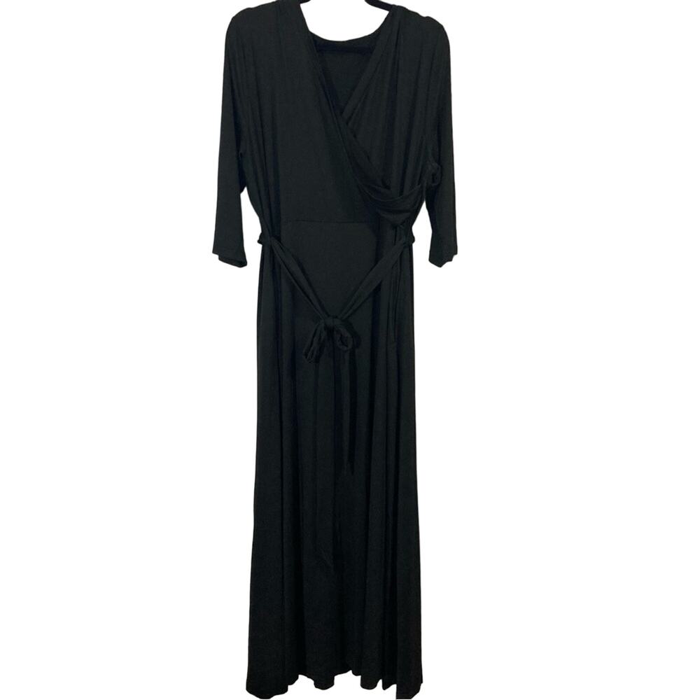 Runwind whimsigoth witchy maxi dress surplice neckline belted pockets size 3XL